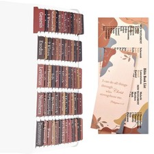 Brown Theme Bible Tabs for Women/Men/Kids, 100 Laminated Catholic Bible Tabs ✨🎁