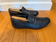 Prada Men’s Black Leather Loafers – Made in Italy Size US 10 / UK 9