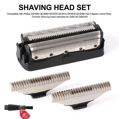 Foil Screen and Shaver Head Cutter Blades for Philips QC5550 QC5580 QC5570