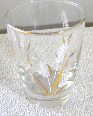 Vintage Libbey Wheat Spray Pattern Juice Glass