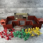 VTG Marx Fort Apache Play Set Incomplete 1960s USA Western Figures & Building