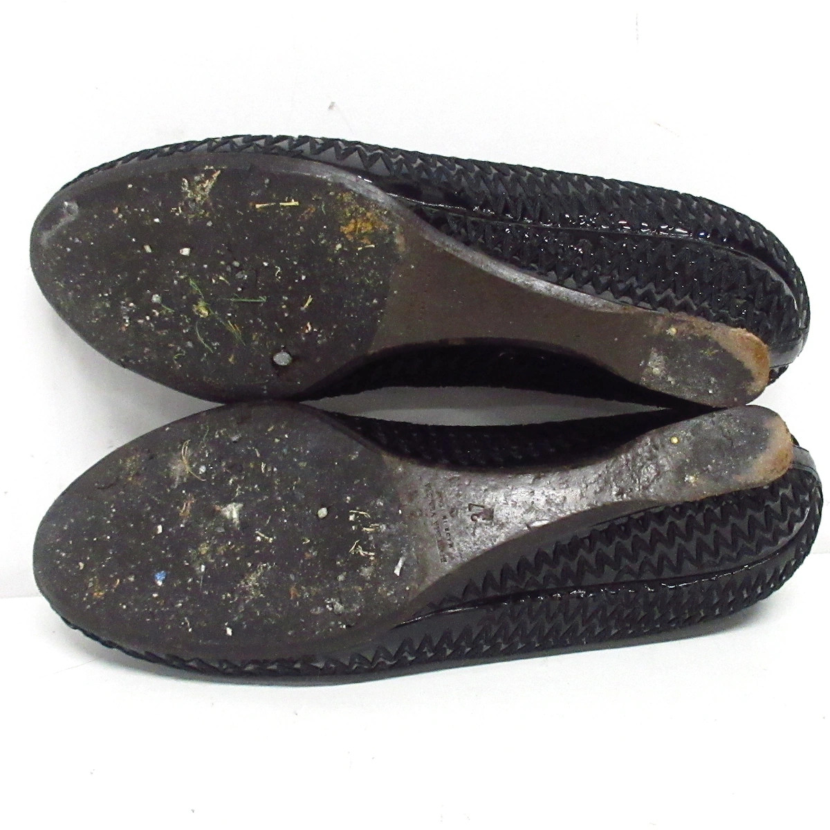 BOTTEGA VENETA - Black Patent Leather Cotton Women's Pumps thumbnail 4