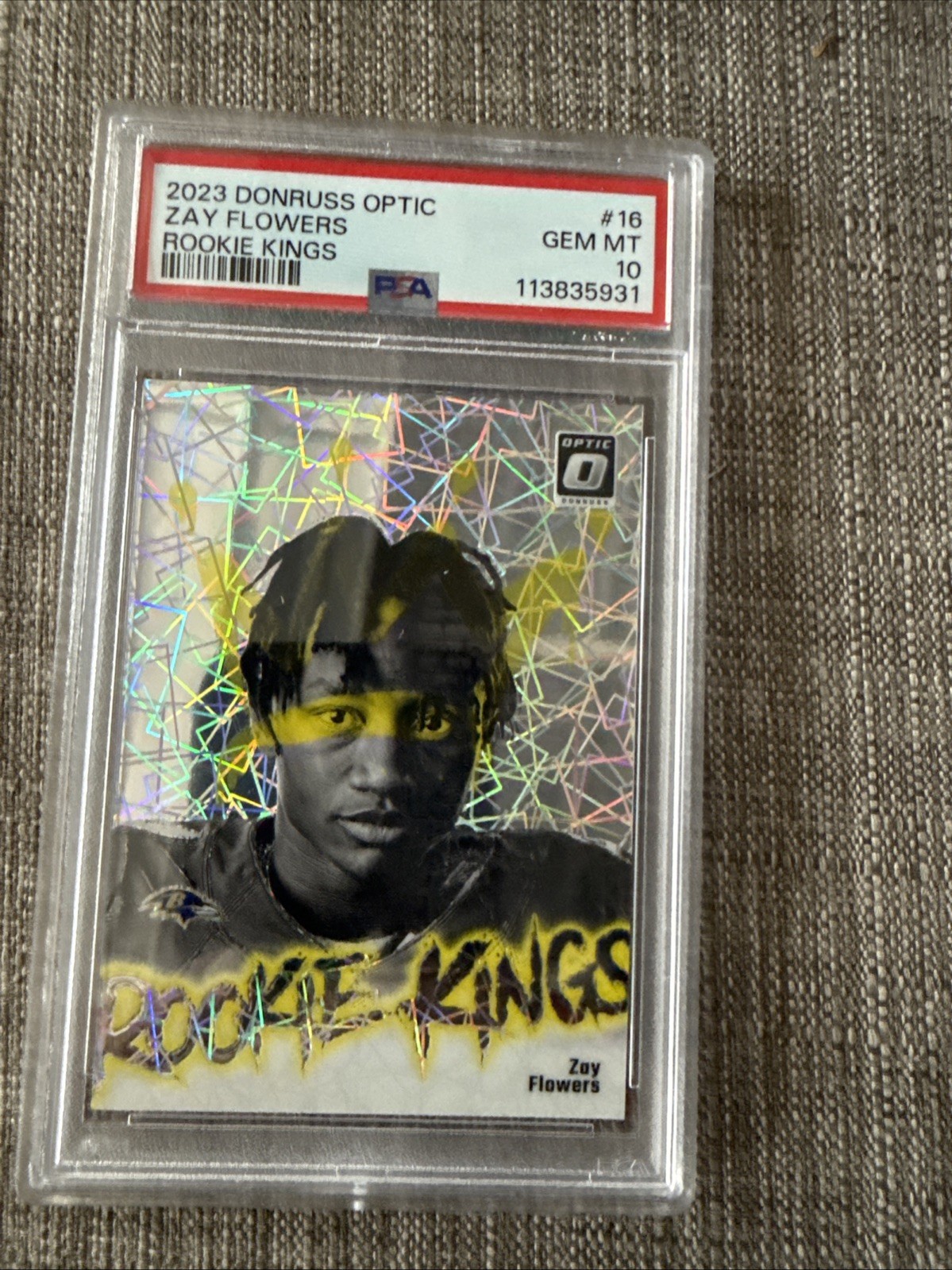 Zay Flowers Panini Donruss Optic Rookie Kings #16 Base