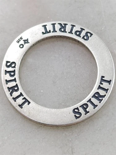 Sunwest Silver Vintage Solid Sterling Spirit Ring Pendant 2.6 Grams