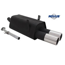 Novus Sport Auspuff  Endschalldämpfer 2x90 rund paßt für BMW E36 316i 318i neu
