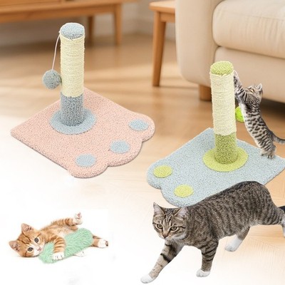 Footprint Cat Scratching Post Cat Scratcher Natural Sisal Rope Scratch Post Tree