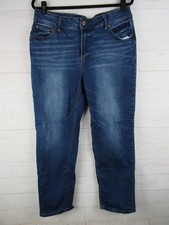 Women Time and Tru Straight Blue Jeans Size 18