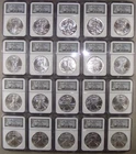 Complete 1986-2005 American Silver Eagle 20th Anniversary Set NGC MS68