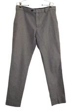 Frank & Oak Trousers Pants 34 x 32 Laurier Slim Black & White Stretch