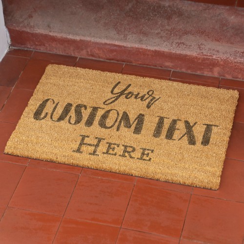 Wunschtext Pinsel Fußmatte personalisiert Matte individuell bedruckt erstes Zuhause Geschenk - Bild 6 von 37