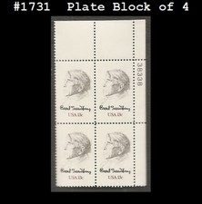 USA3 #1731 MNH PB4 Carl Sandburg