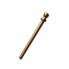 Piano Hinge Pin Replacement Solid Brass With Ball Tip - 2" Long X .150" Diameter