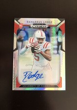 2019 Panini Prizm Draft Picks DaMarkus Lodge Rookie Autograph Hyper Prizm #37/75