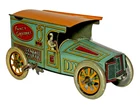 Vintage c. 1927 J. Chein " Fancy Groceries " Tin Litho Windup Toy Truck