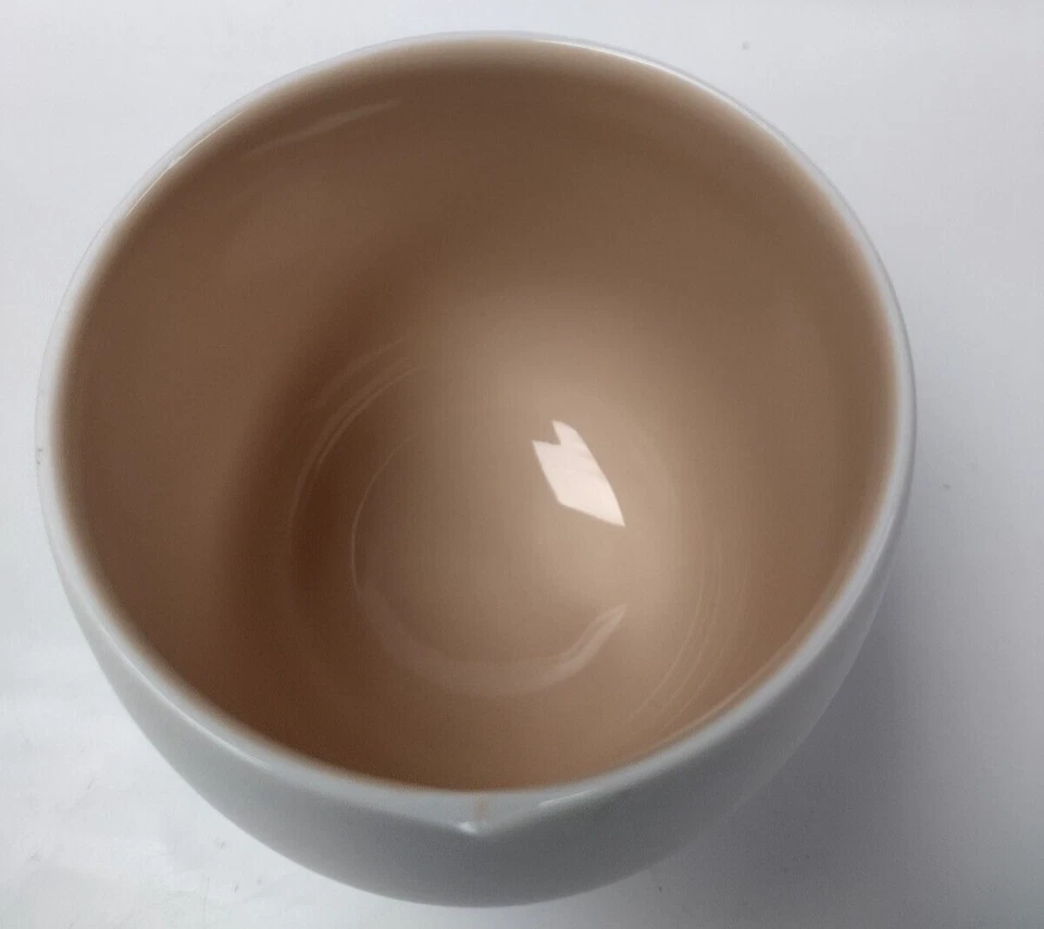 Nespresso Origin India Mahdavi Mug Double Walled White w/ Beige Inside D2148 - Image 2 of 4