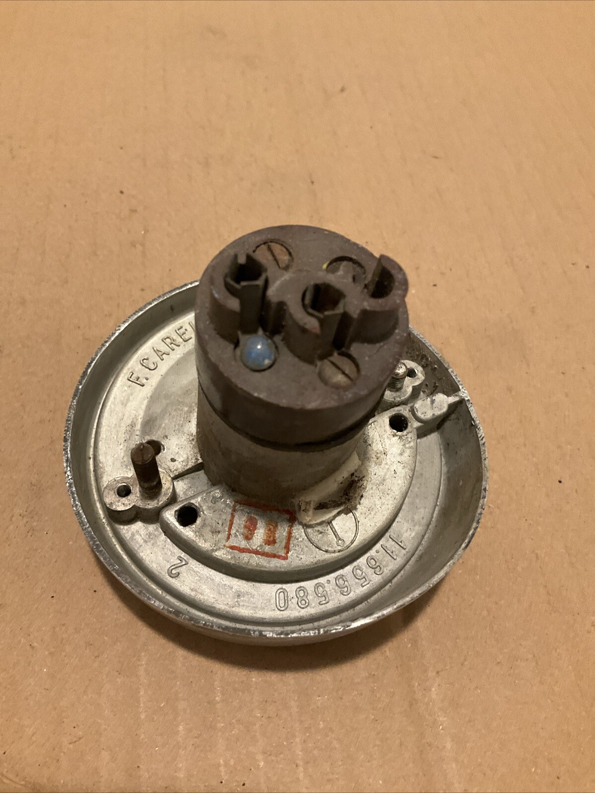 Vintage Carello Bulb housing Part Number 11.656.580 Alfa? Fiat? Lamborghini?