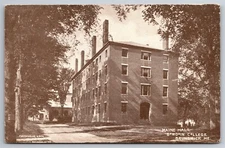 Main Hall Bowdoin College Brunswick ME C1900's UDB Postcard P12