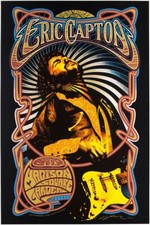 Eric Clapton Greenwich Town Party Limited Edition 2018 Poster