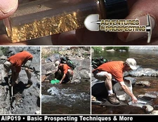Basic Prospecting Mining Techniques instructional HOW TO FIND GOLD DVD