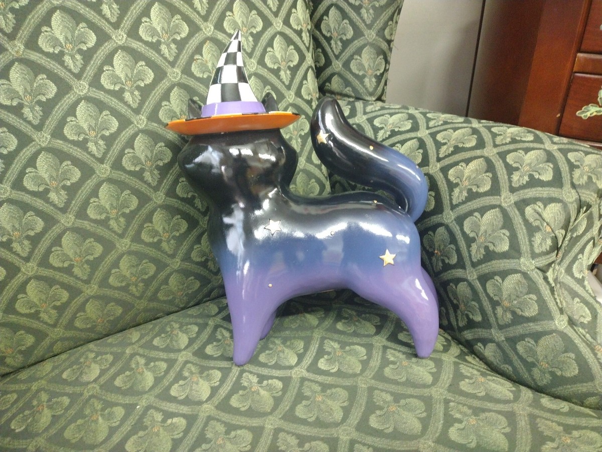 Mackenzie Childs Halloween FORTUNE TELLER BLACK CAT 13