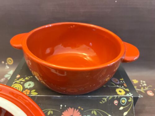 Martha Stewart Collection Ceramic Red Tomato Small Casserole Dish 10.3 oz EUC - Picture 10 of 10