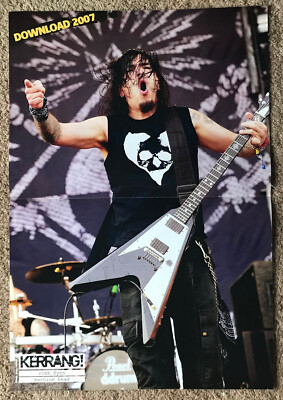 ROBB FLYNN ~ 2007 UK Magazine centrefold poster MACHINE HEAD