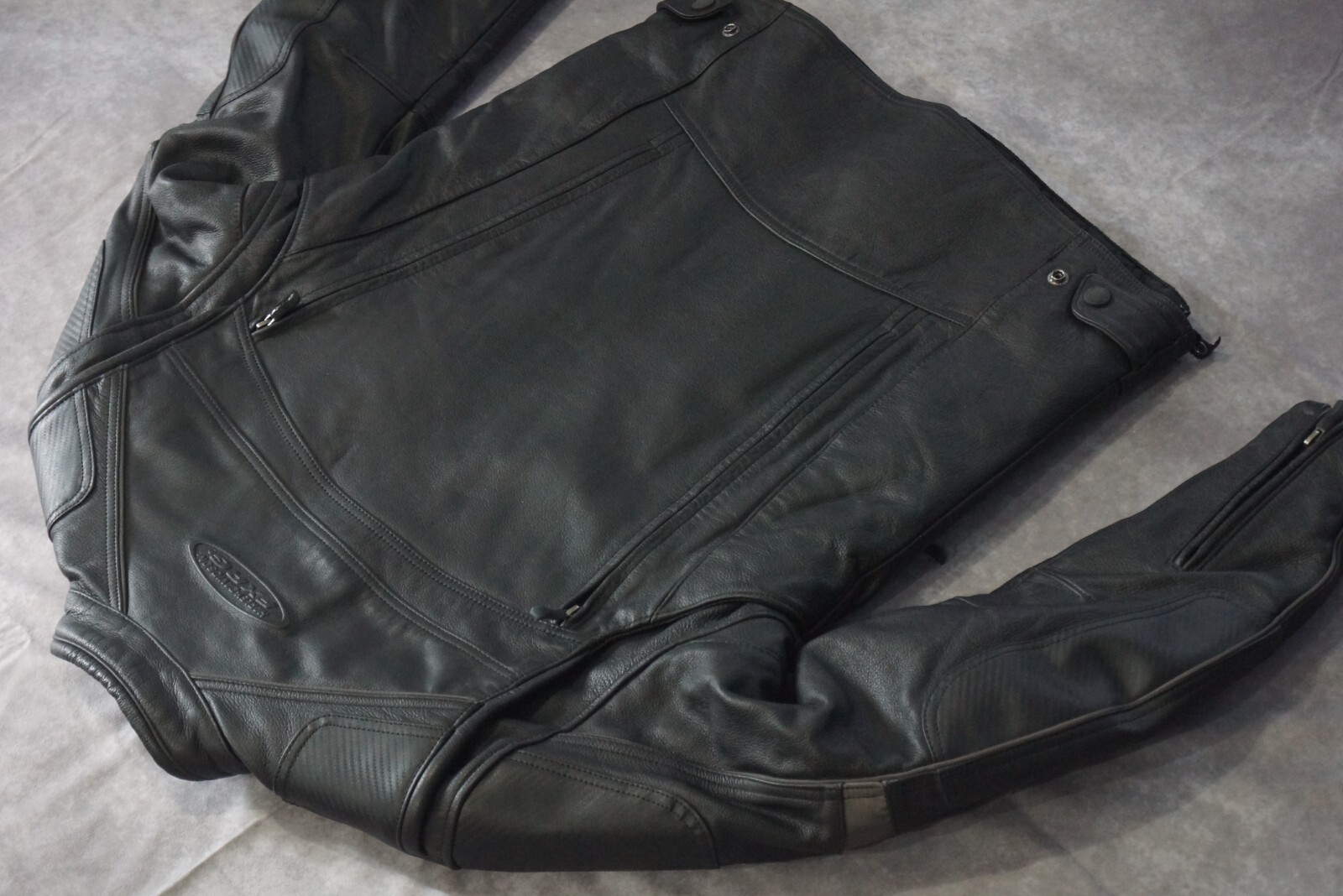 Harley Davidson Men's FXRG Black Leather Jacket Pockets Armor M 3in1 98040-12VM image 5