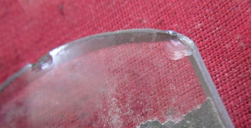ANTIQUE VINTAGE BEVELED GLASS REAR VIEW MIRROR, RAT ROD HOT ROD #1 - Picture 6 of 17