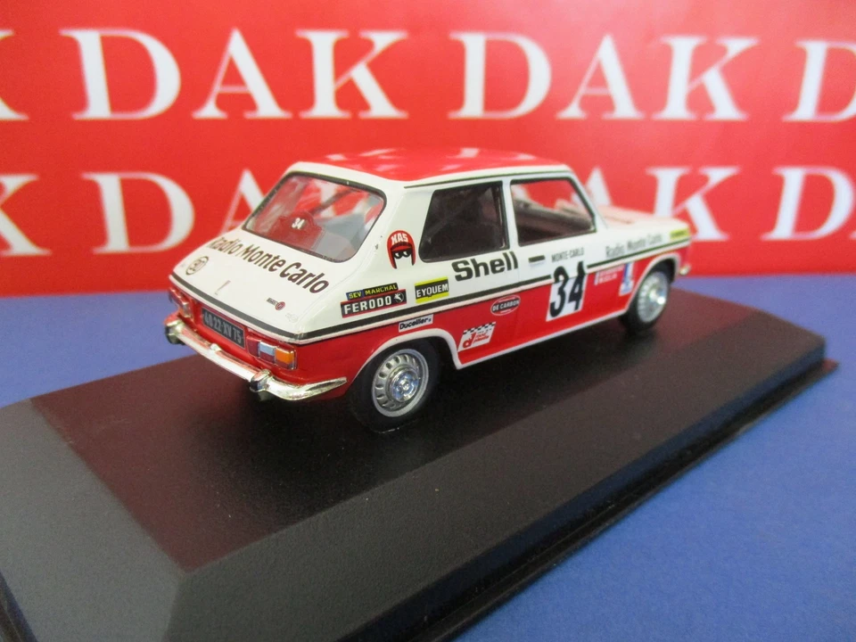 Die cast 1/43 Modellino Auto Simca 1100 S Rally Monte Carlo 1972 B. Fiorentino - Immagine 3 di 4