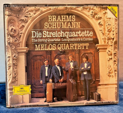 BRAHMS /SCHUMANN - DIE STREICHQUARTETTE - MELOS QUARTET - (3) CD SET - GERMANY