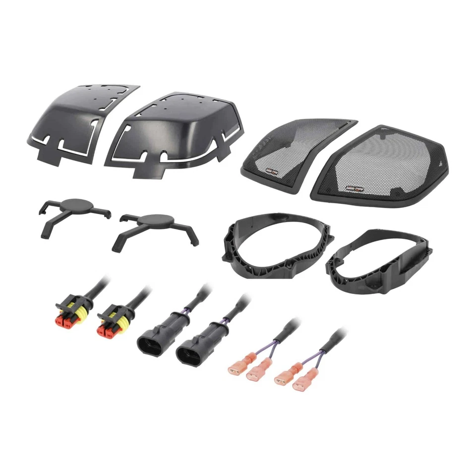 Adaptadores de altavoz Metra BC-HDC69-2 6x9" tapas de alforja cortadas para Harley Davidson Foto 3 de 4