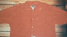 ROUTE 66 ORANGE STRIPED DRESS SHIRT TOP MENS SIZE XL NWOT