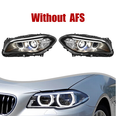 Pair Headlight For 2014 2015 2016 2017 BMW 5 series F10 550i 535i 528i Xenon HID