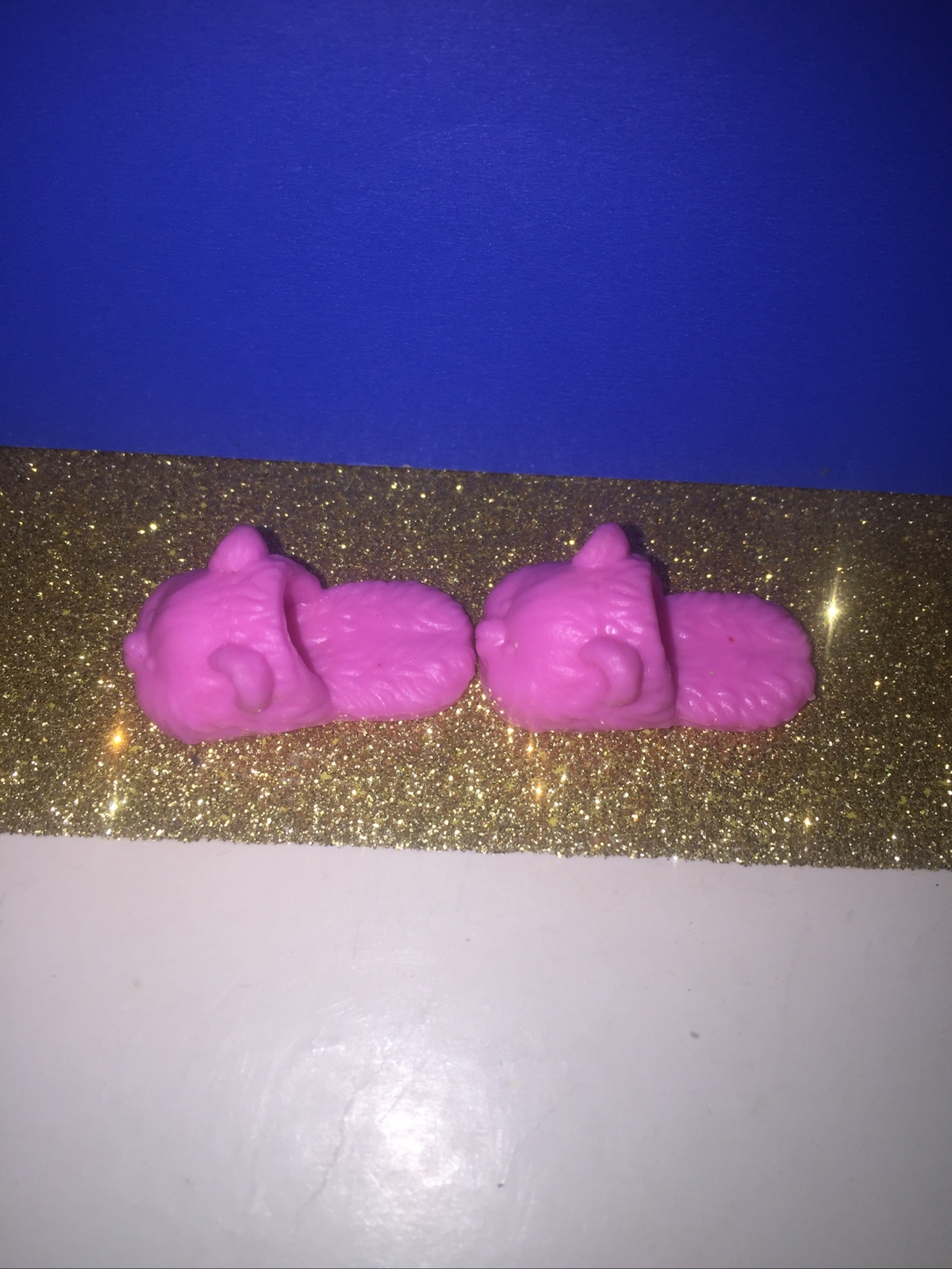 SAOLA Barbie bambola rosa orso orecchio pantofole scarpe solo pantofole 