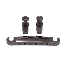 KD By AxLabs LP Junior Style Compensated Wrap-Around Bridge - Black Nickel