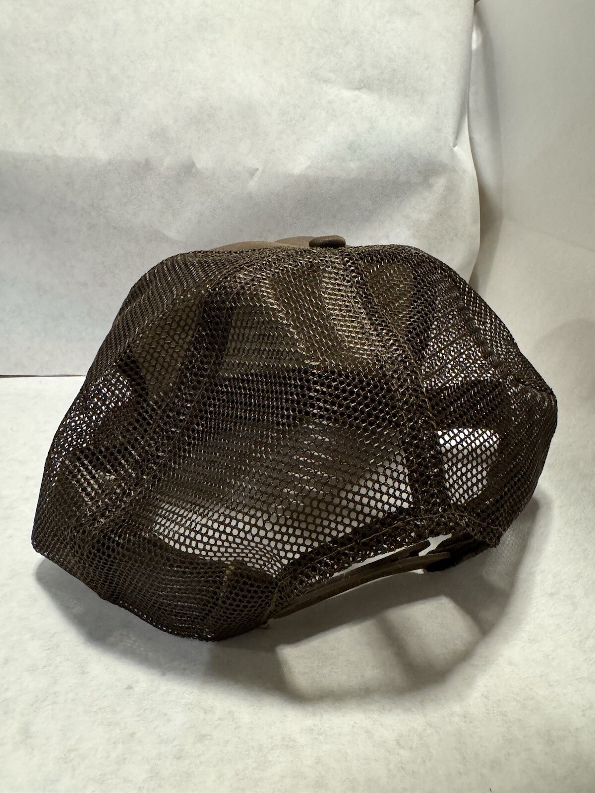 Cappello camionista vintage Pony Express Courier Corp marrone snapback