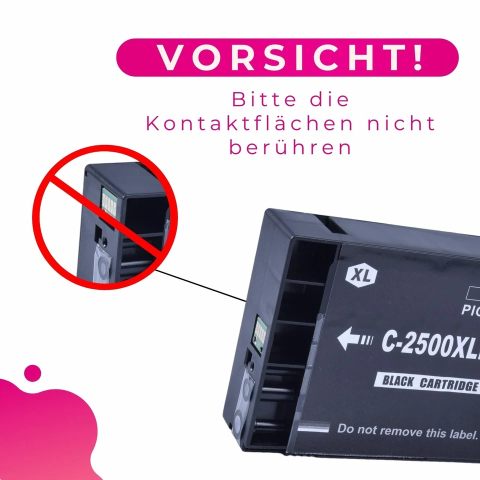 4x Tintenpatronen XL für Canon MAXIFY MB5050 MB5150 MB5350 ersetzt PGI-2500XL - Bild 2 von 4