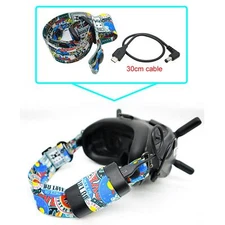 Elastic Head Strap Elastic Band Headband w/ 30cm Cable for DJI FPV Goggles V2 y