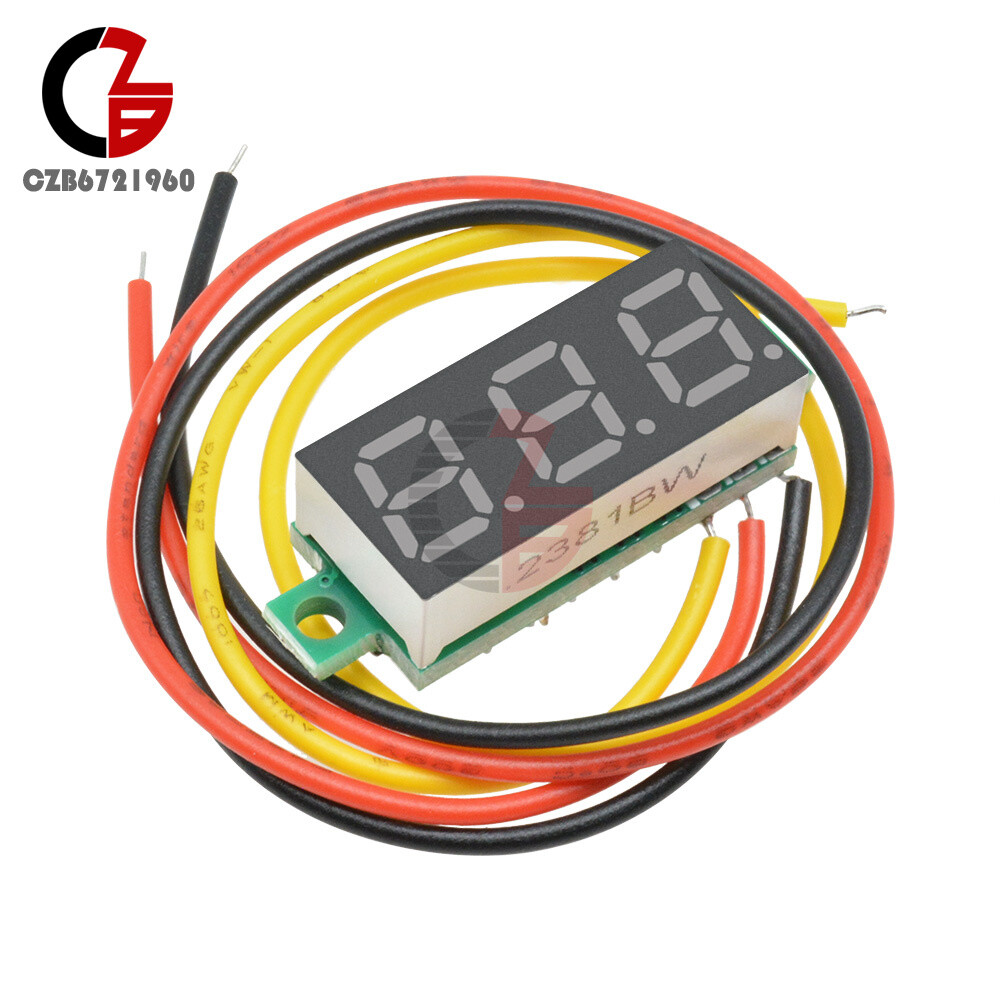 M4430 DC 0-100V 200V 10A Digale Voltmetro Amperometro 0.28 ''Display A LED Regolatore Di Tensione Volt AMP Tester Del Tester Auto Car DC 5V 12V - Foto 2