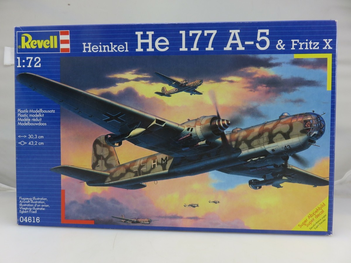 Revell HeinkelハインケルHe 177 A-5 & Fritz X Revell HEINKEL HE 177 A-5 & FRITZ X 1/72 Scale Plastic Model Kit