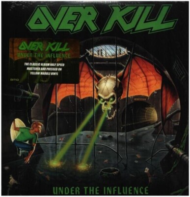 Overkill Under The Influence YELLOW MARBLE VINYL NEW OVP BMG Vinyl LP