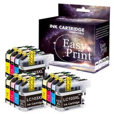 12PK LC103 Ink Cartridge fits Brother MFC-J4610DW J6920DW J285DW J470DW