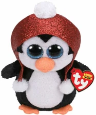 TY Beanie Boos GALE Christmas Holiday Penguin 9" Medium Plush Stuffed Toy MWMTs