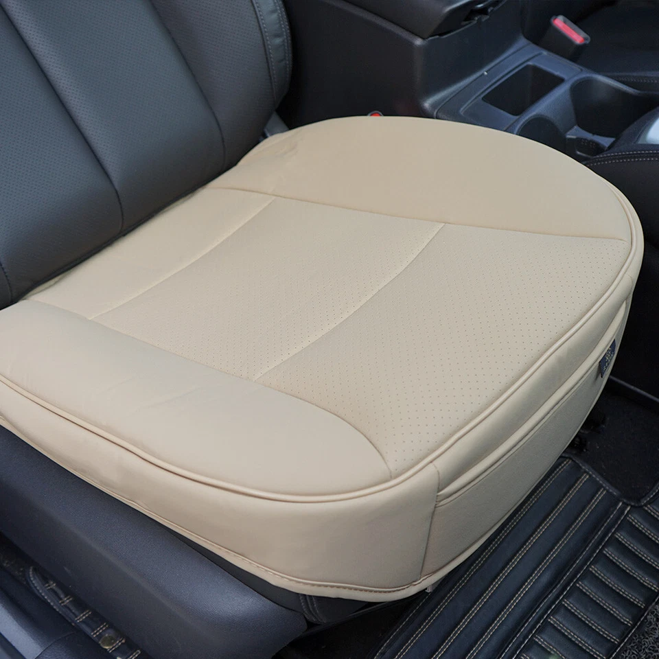 3D Seat Protector Cushion Mat PU Leather Bamboo Charcoal Car Vehicle - Image 2 of 4
