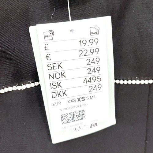 H&M Black Mini Dress in Black Size 8 / XS - NEW + TAGS - Picture 4 of 6