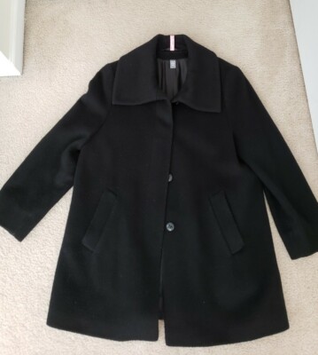 Basler Oversized Collar Wool-Mohair Blend Coat