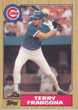 Terry Francona 1987 Topps  #785 Chicago Cubs card