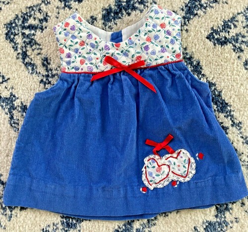 Vintage Baby Blue Corduroy Quilted 