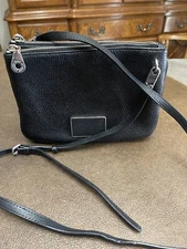 Marc by Marc Jacobs  Workwear Crossbody Bag Black Leather AdjustableStrap Casual