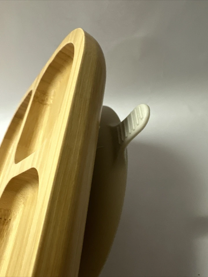 tiny dining teller Bambus Baby Kinder Teller Graviert - hier krümelt Mathéo - Bild 4 von 4